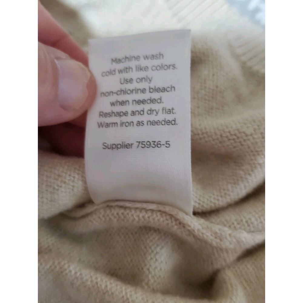 Jcp V-Neck Long Sleeve Wool Blend Womens Sweater Size XL - Picture 9 of 9
